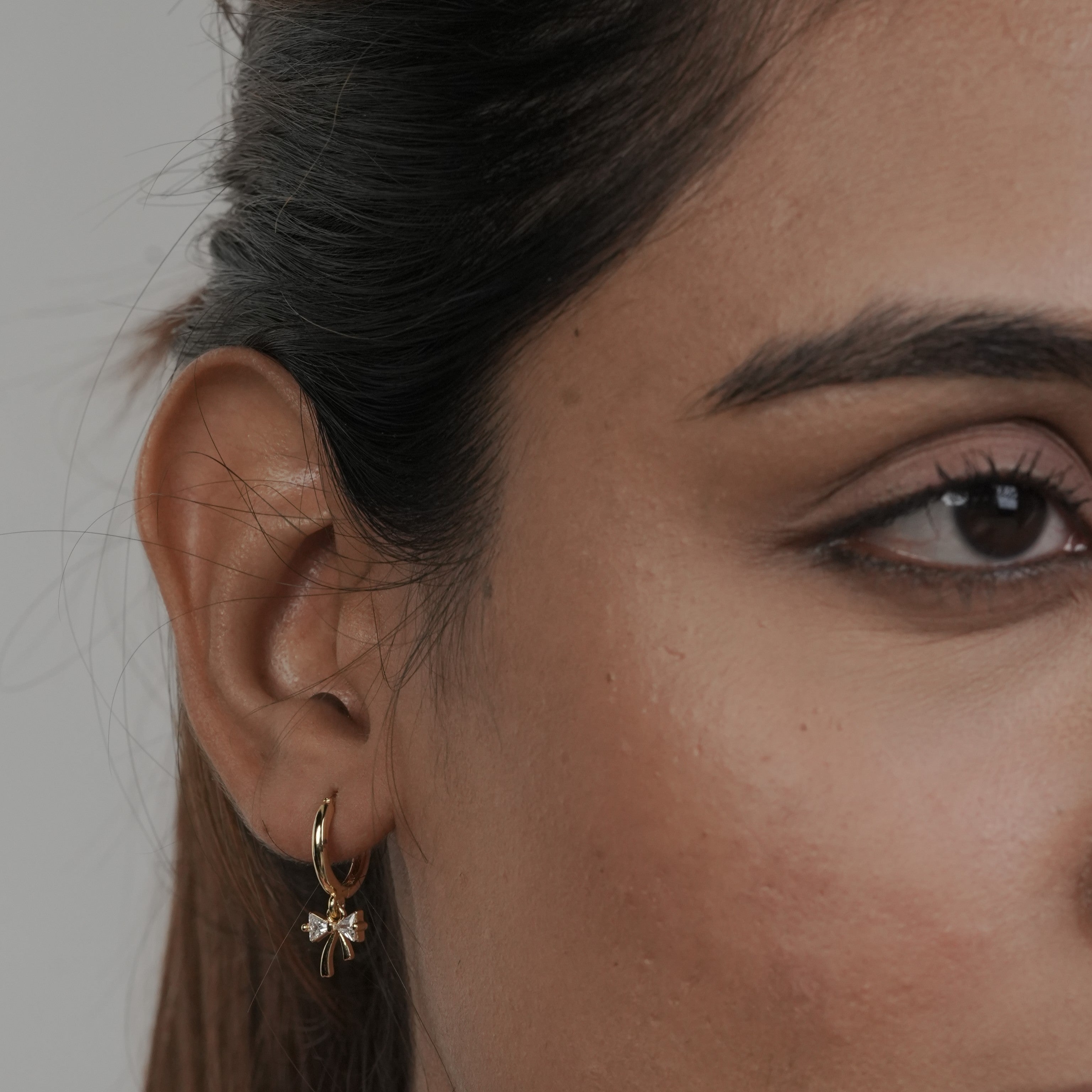 Mini Crystal Bow Earrings