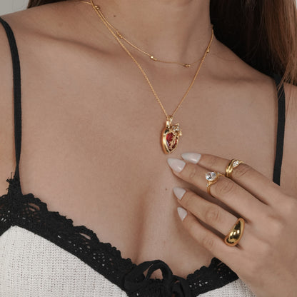 Anatomy Heart Necklace