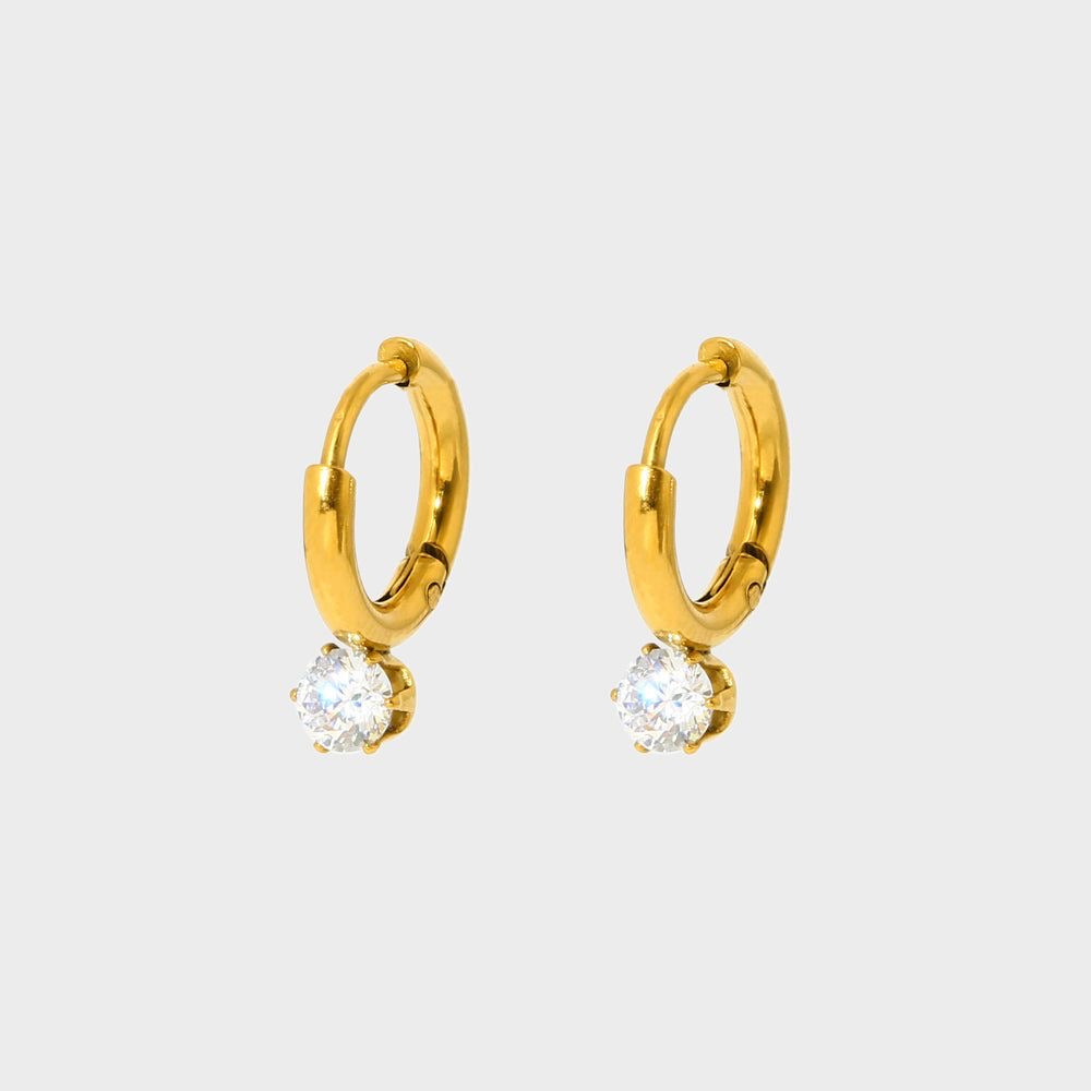 Mini Diamond Hoops