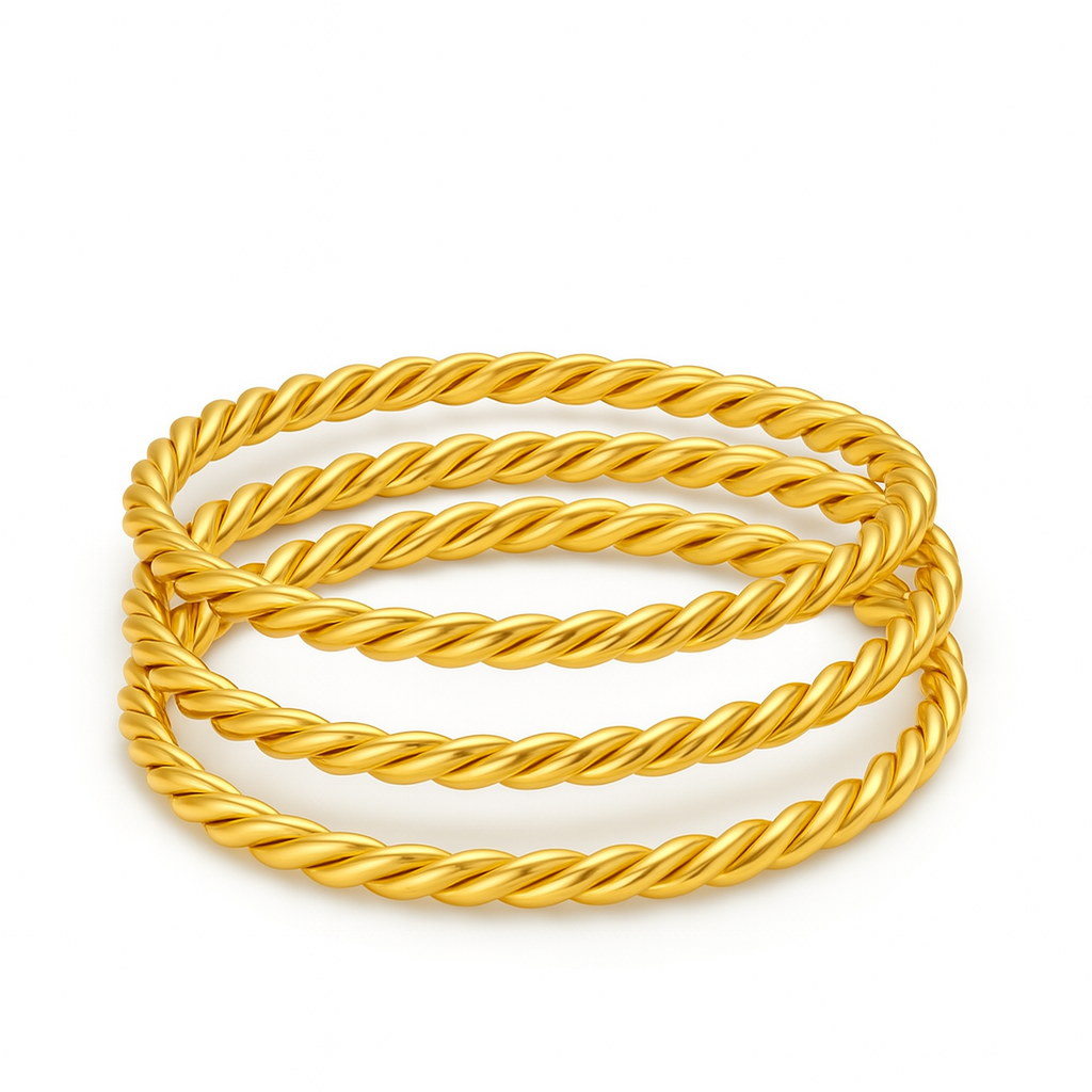 Set of 3 Twisted Bangles