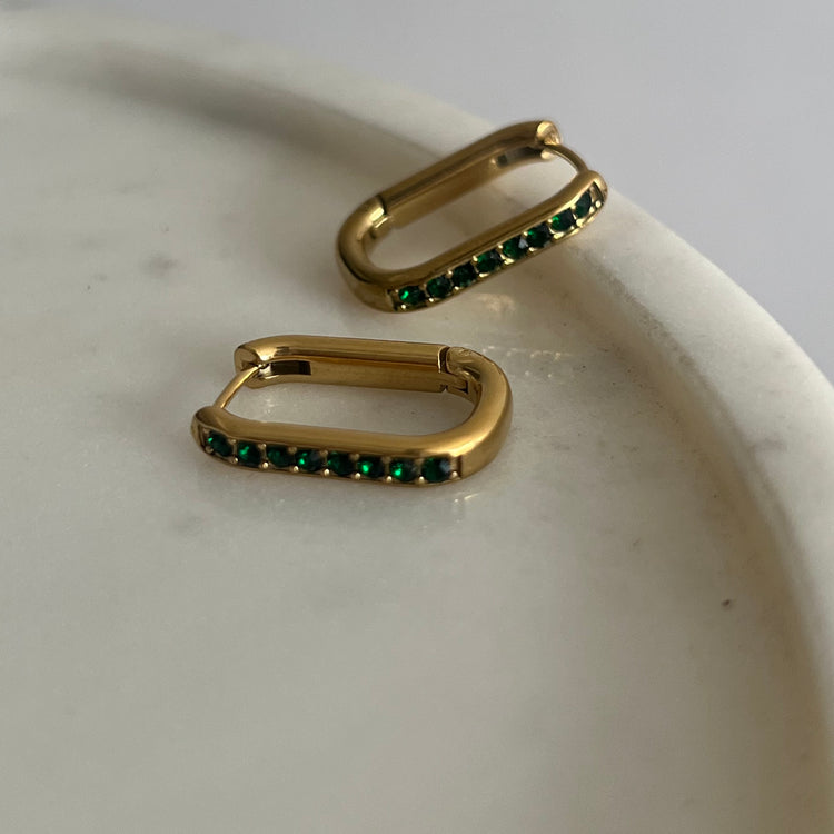 Perseus Emerald Earrings