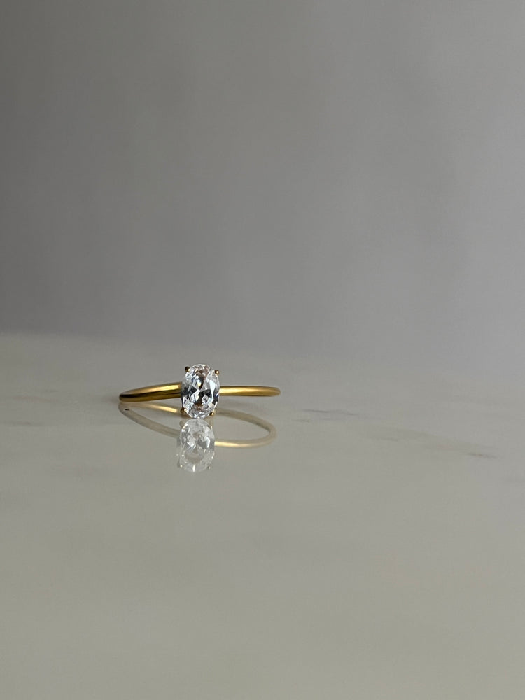 Oval Solitaire Ring