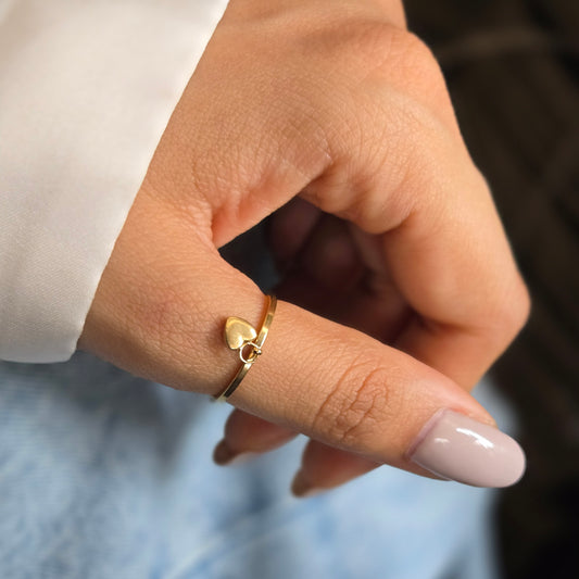 Heart Pendant Ring