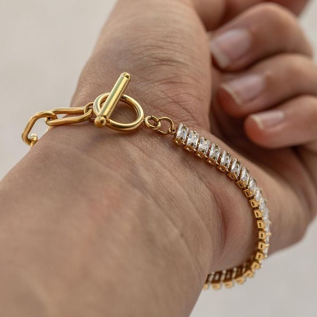 TennisXPaperclip Bracelet