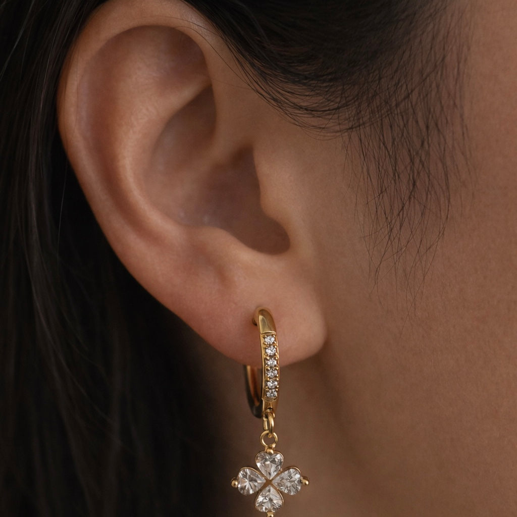 Clover Studded Huggies