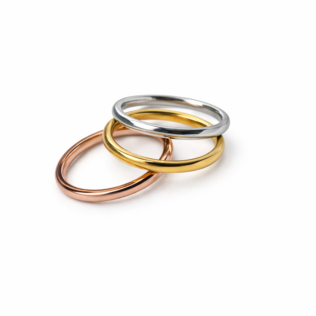 Sleek Bands Set (set of 3 separate rings)