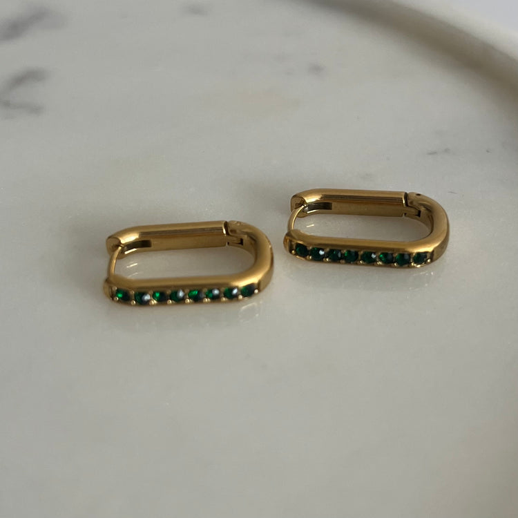 Perseus Emerald Earrings