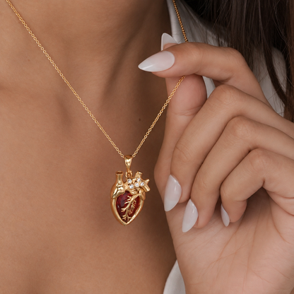 Anatomy Heart Necklace