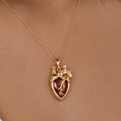 Anatomy Heart Necklace