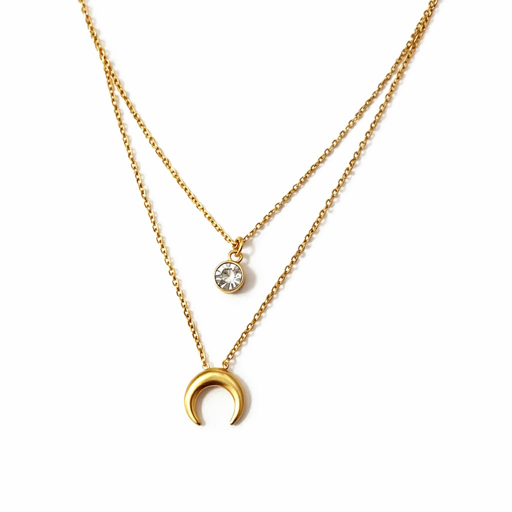 Crescent Layered Necklace