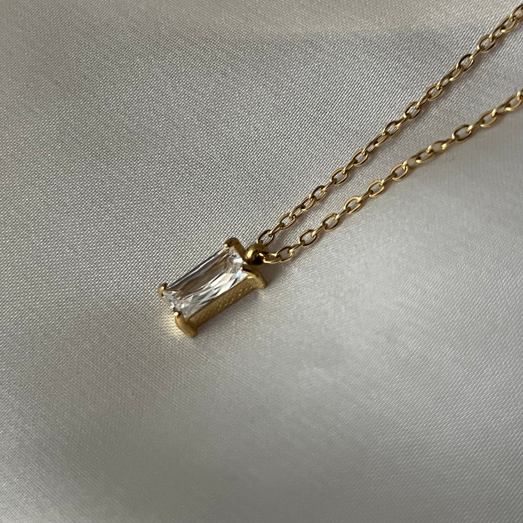 Baguette Charm Necklace