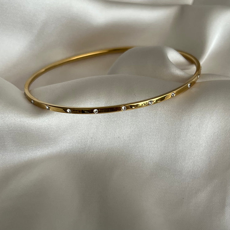 Zoe Studded Bangle (Ultra Thin)