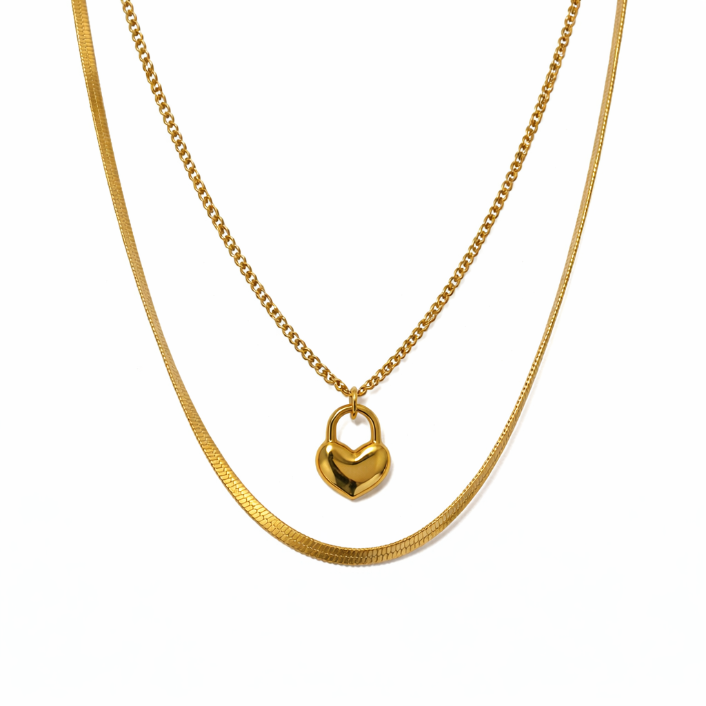 Luv-Lock Layered Necklace
