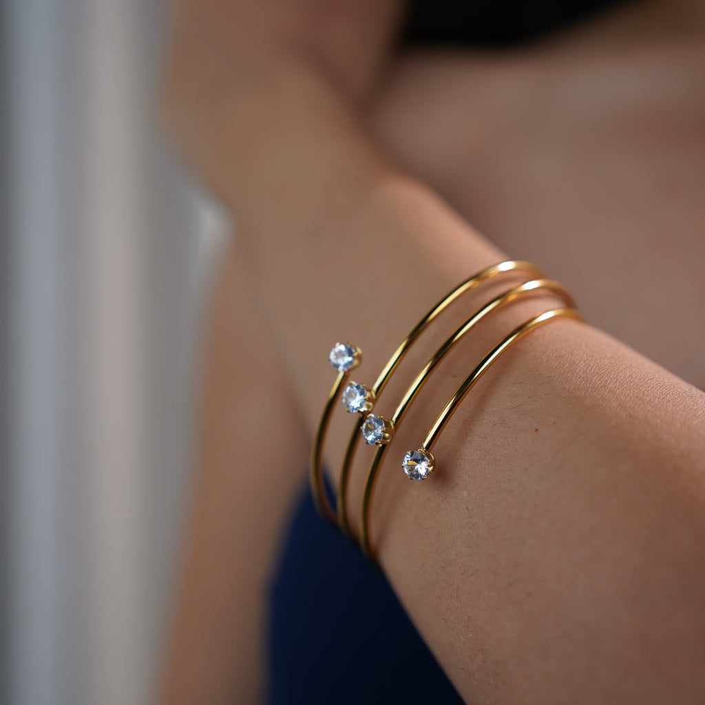Spiral Studded Bracelet