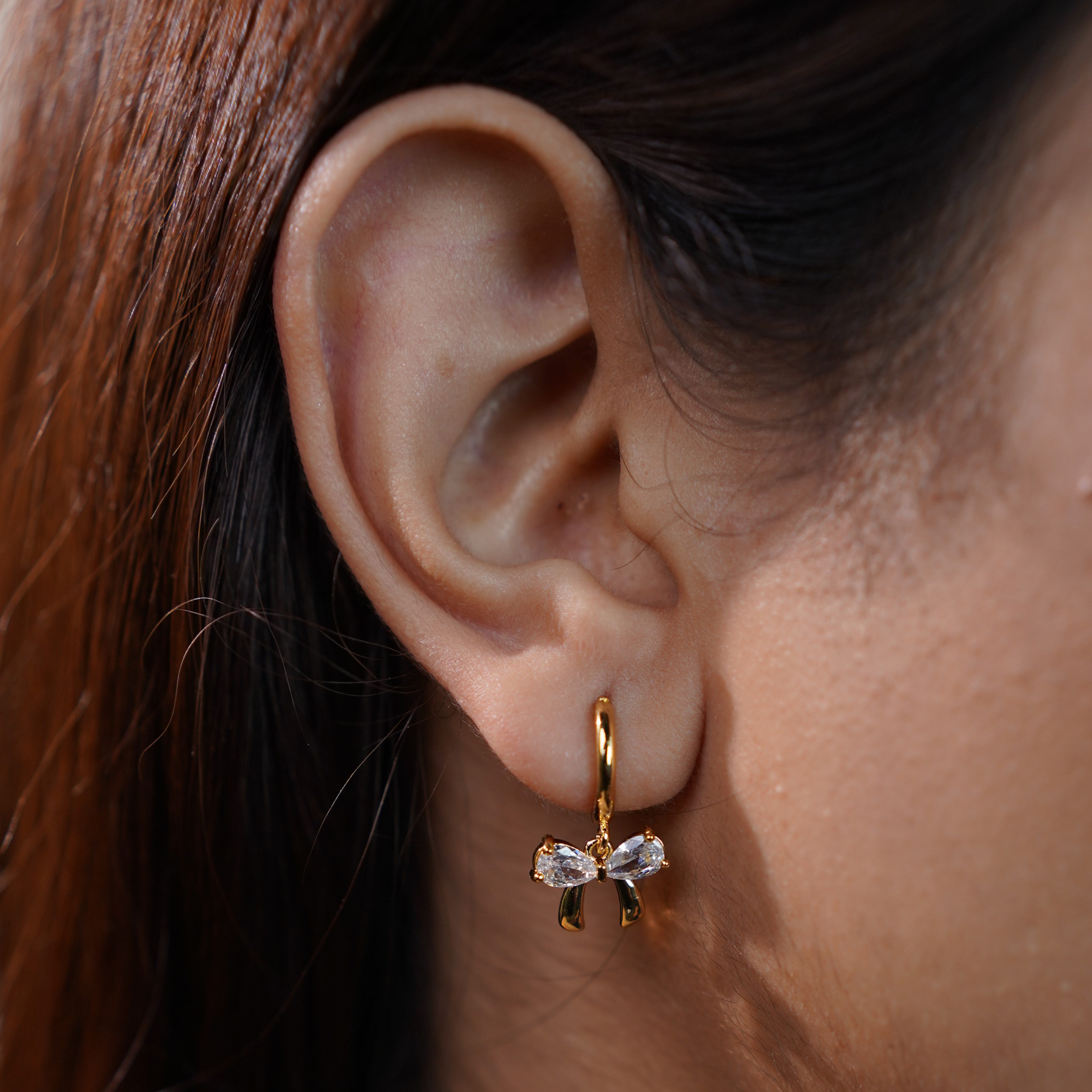 Crystal Bow Earrings