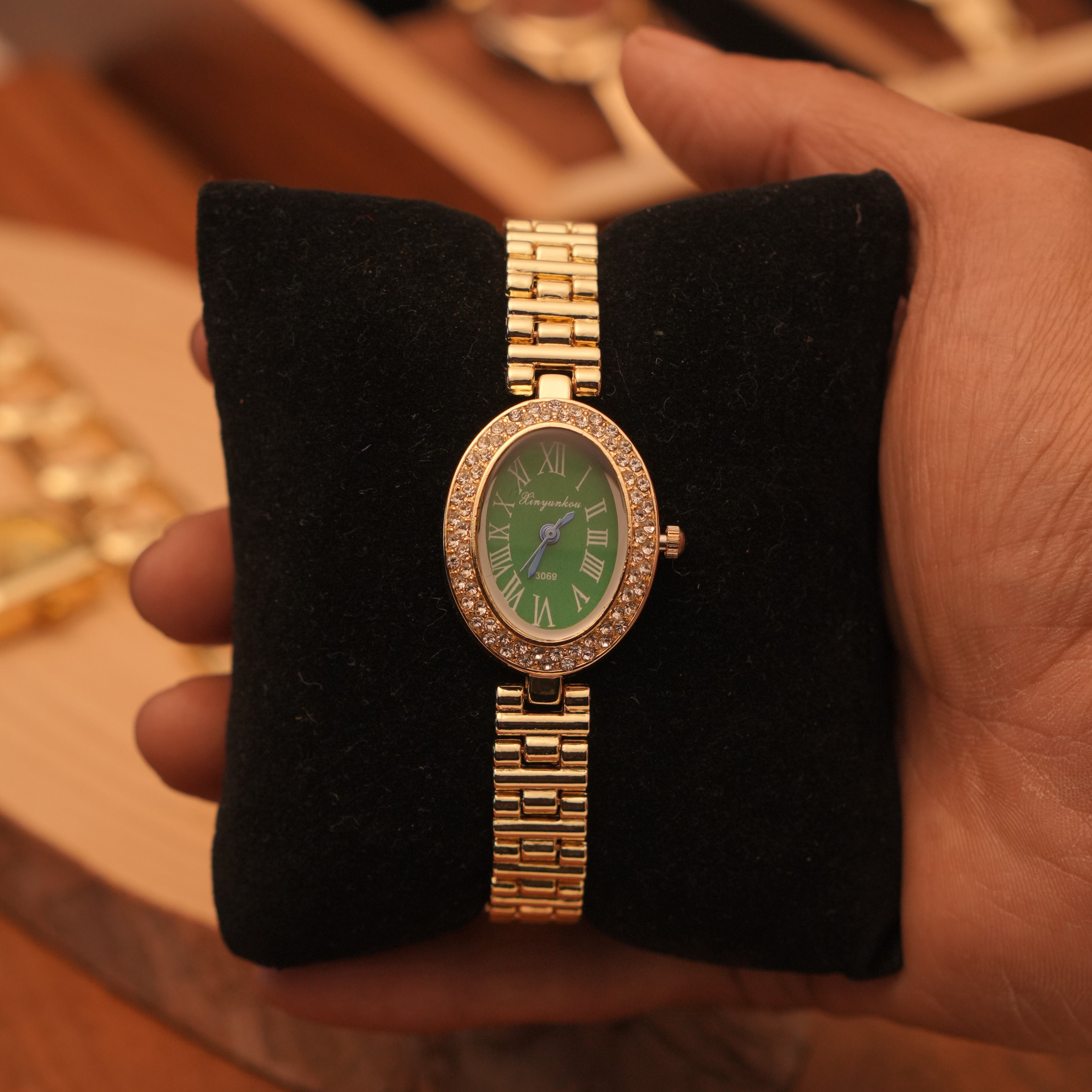 Edith Luxe Studded Watch