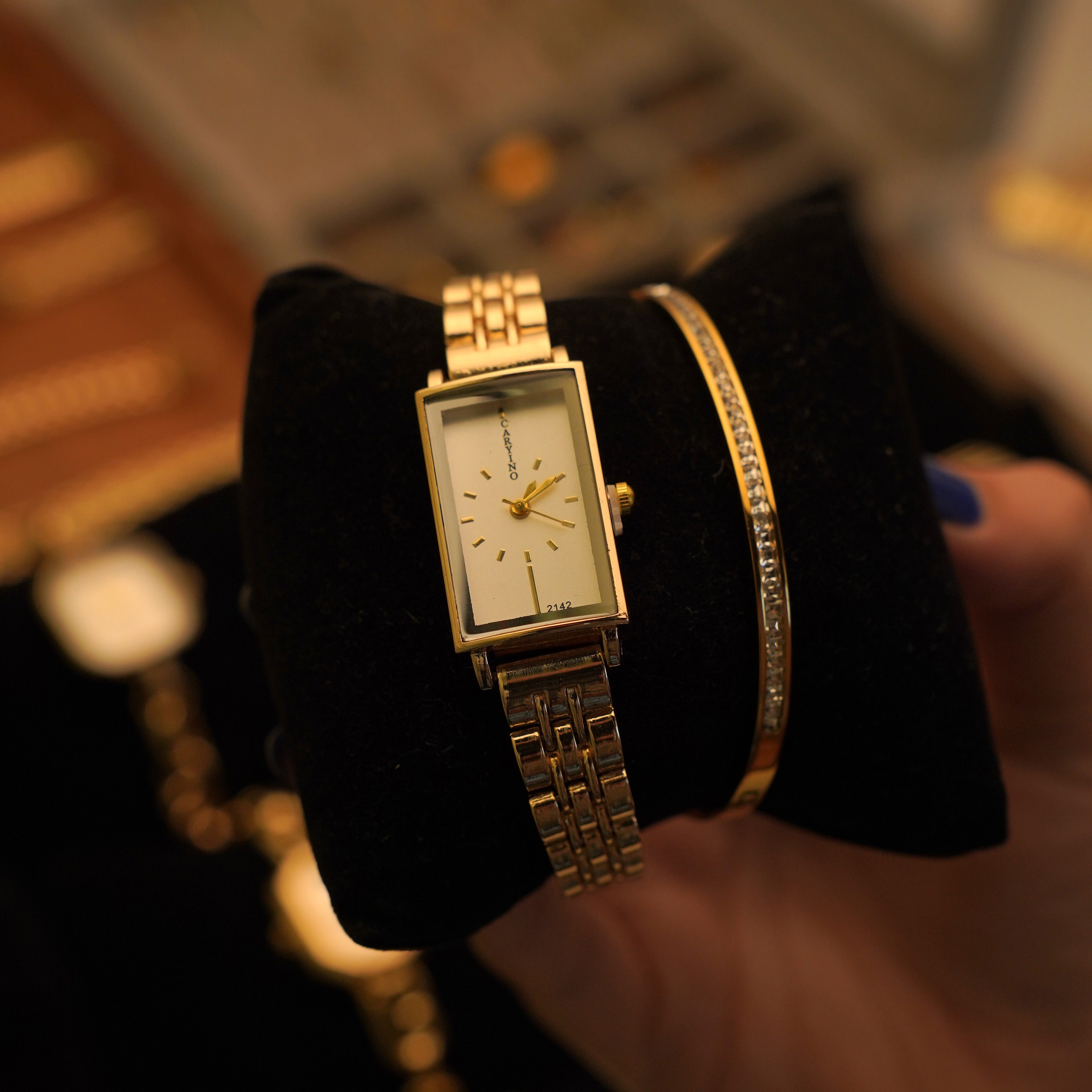 Alko Rhinestone Watch Stack