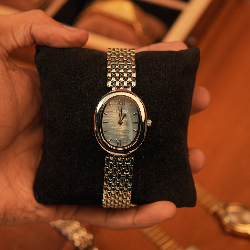 Javier Silver Luxe Watch