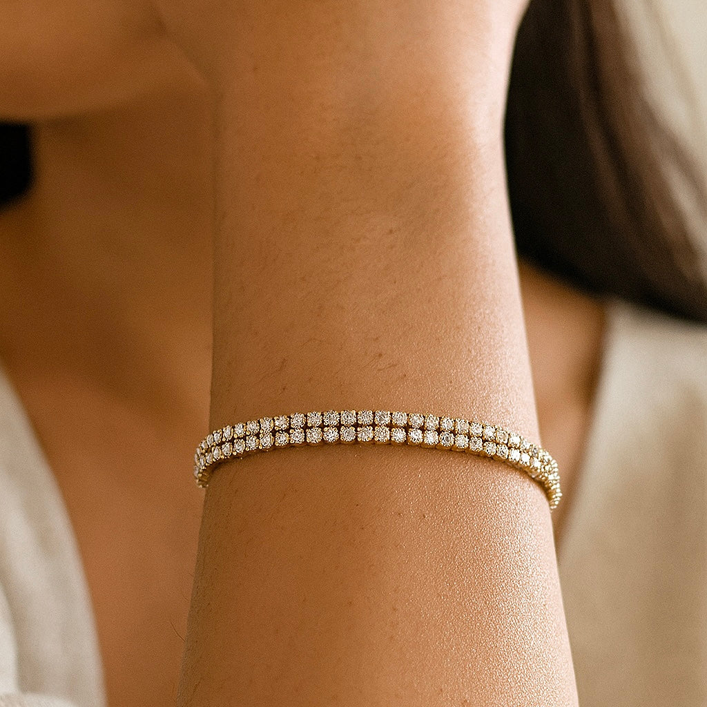 Cruz Layered Tennis Bracelet