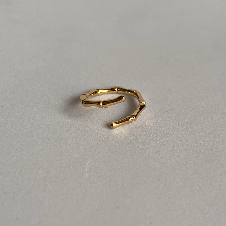 Bamboo Abstract Ring