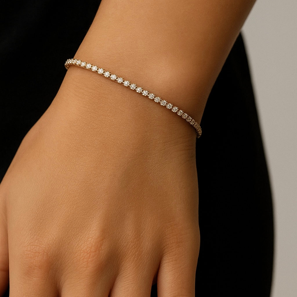 Slim Tennis Bracelet