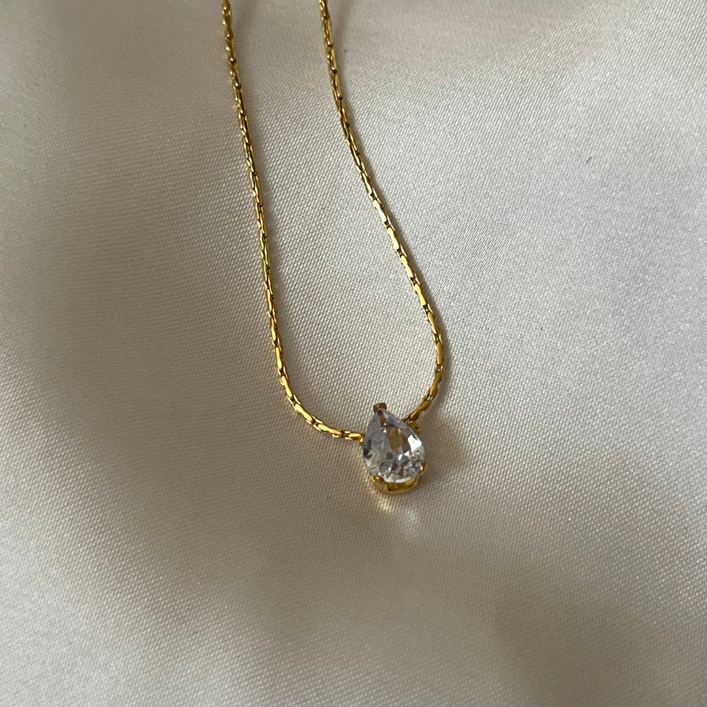 Droplet Solitaire Necklace