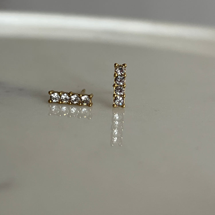 Rhinestone Bar Studs