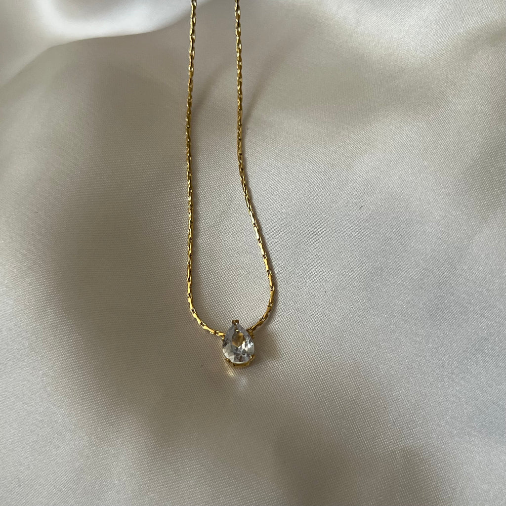 Droplet Solitaire Necklace