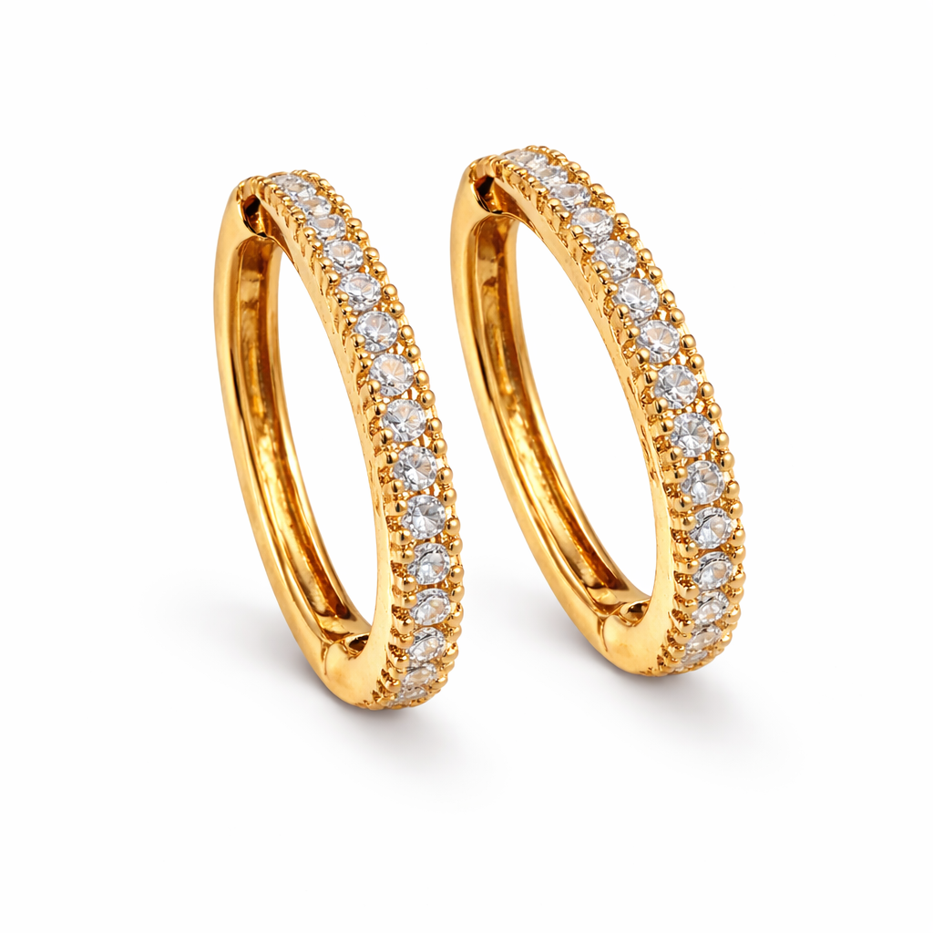 Falcon Studded Hoops