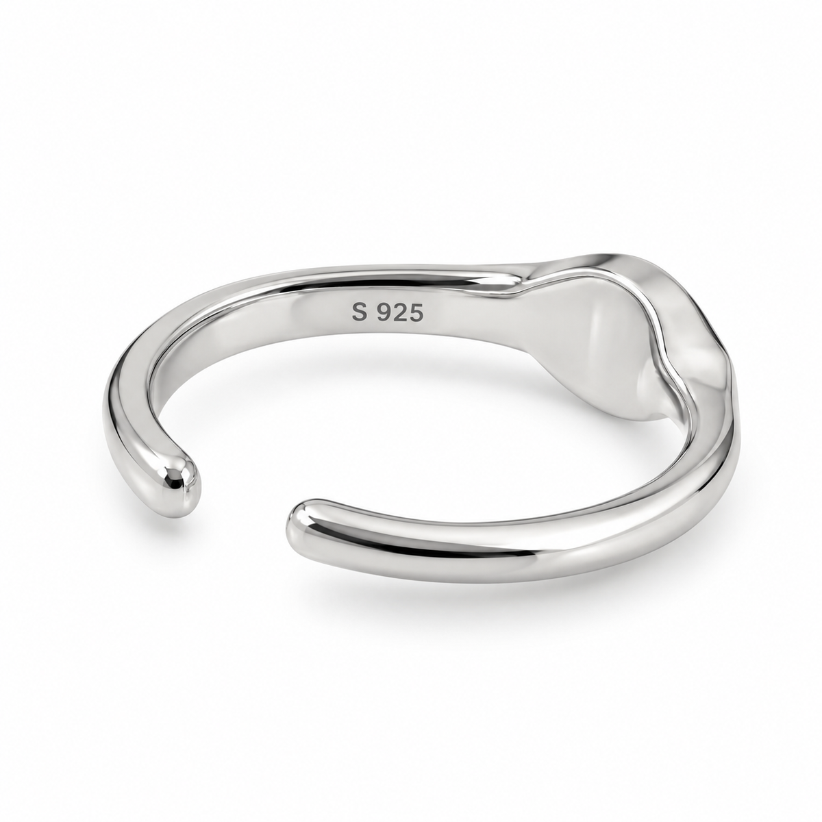 92.5 Sterling Silver Initial Ring