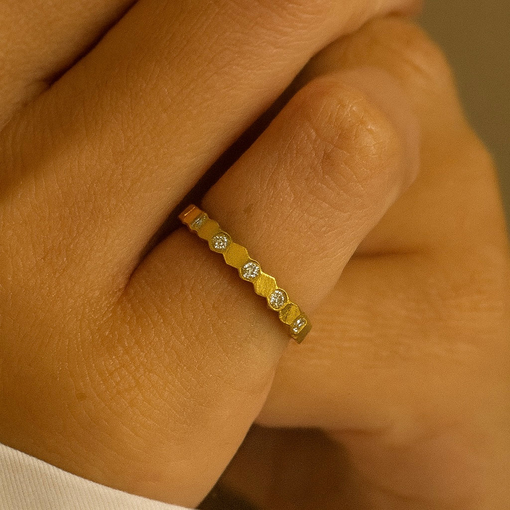 Heather Studded Ring