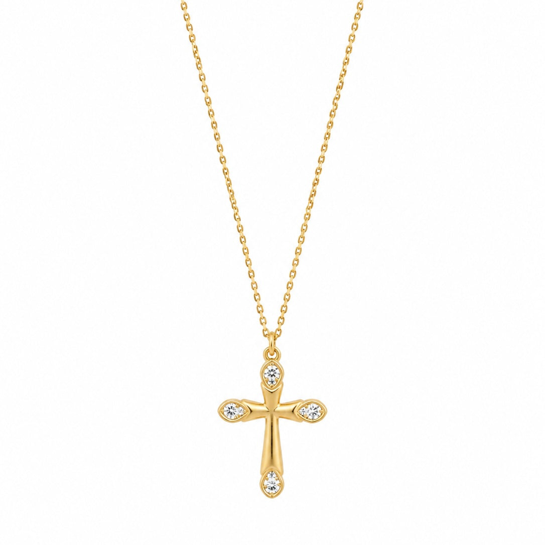 Cross Rhinestone Necklace