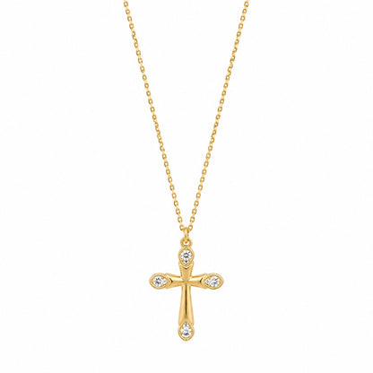 Cross Rhinestone Necklace