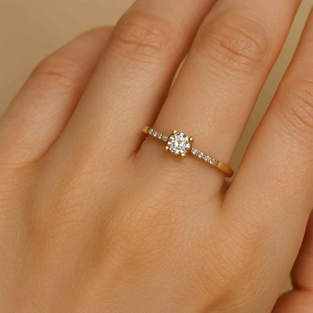 Evergreen Solitaire Ring