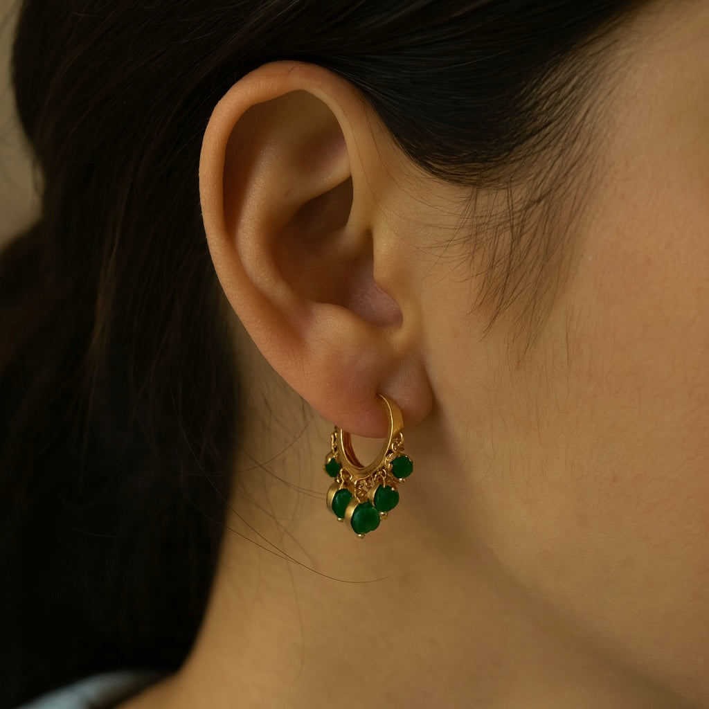 Annette Emerald Earrings