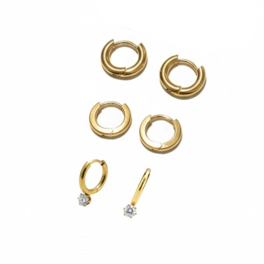 Classic Mini Hoops Set (set of 3)