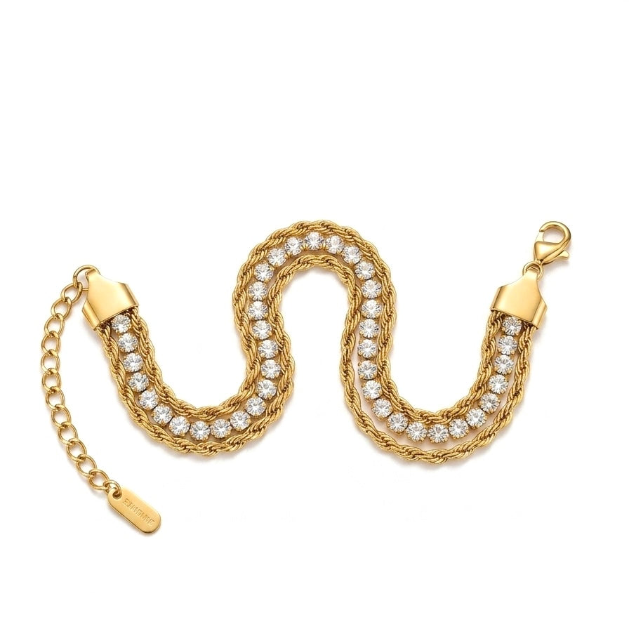 Milean Tennis Stack Bracelet