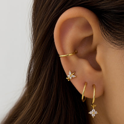 Mara Double Piercing Illusion Earrings
