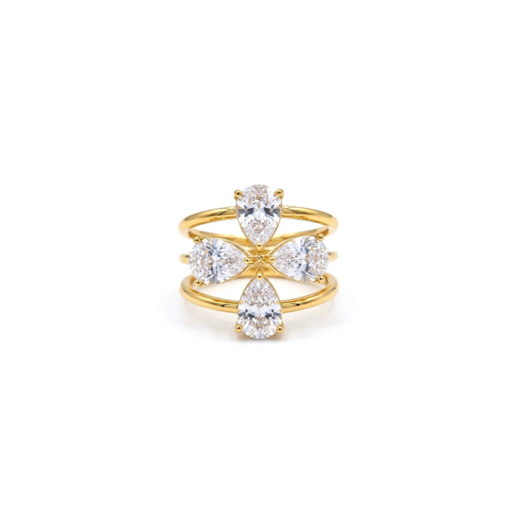 Garnet Luxe Stack Ring
