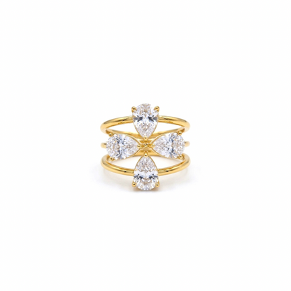 Garnet Luxe Stack Ring