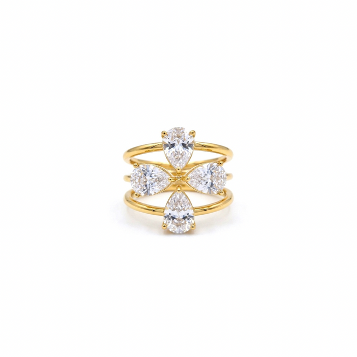 Garnet Luxe Stack Ring