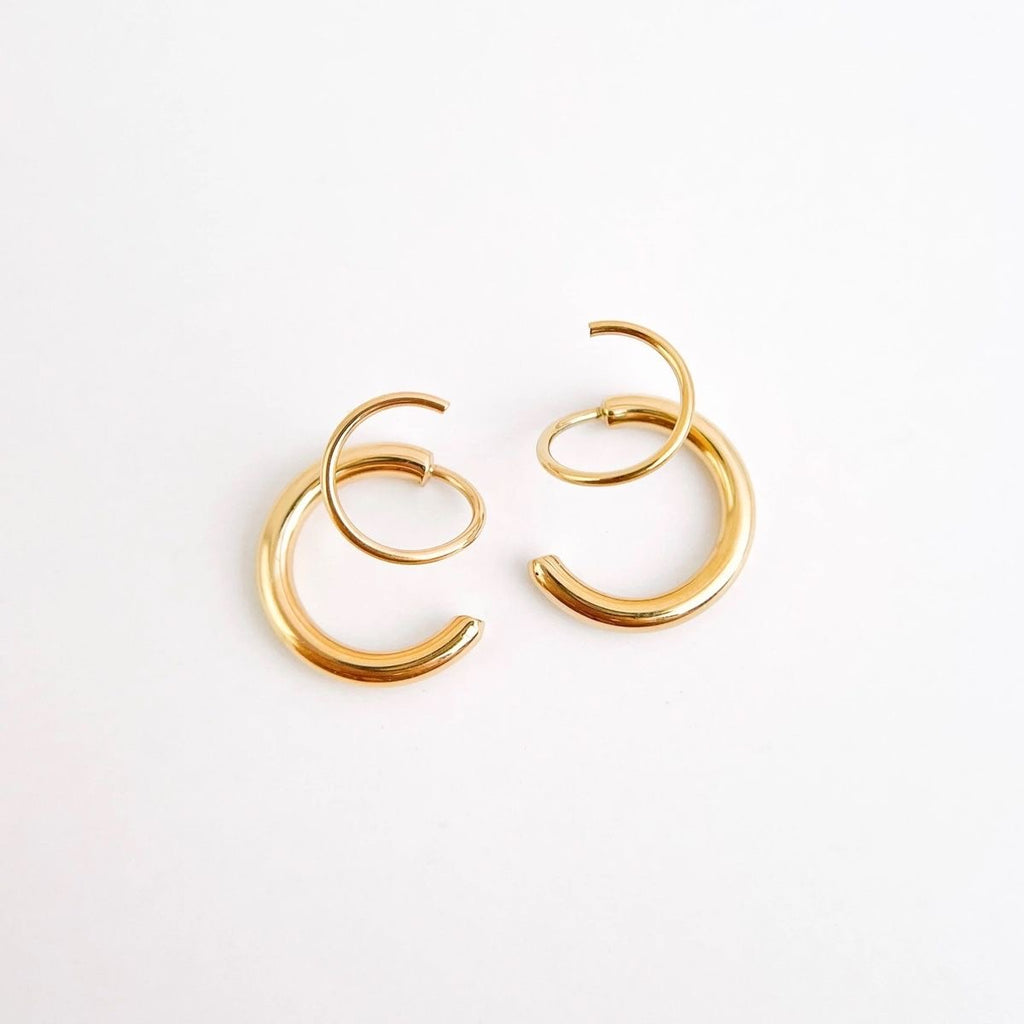 Faux Piercing Hoops