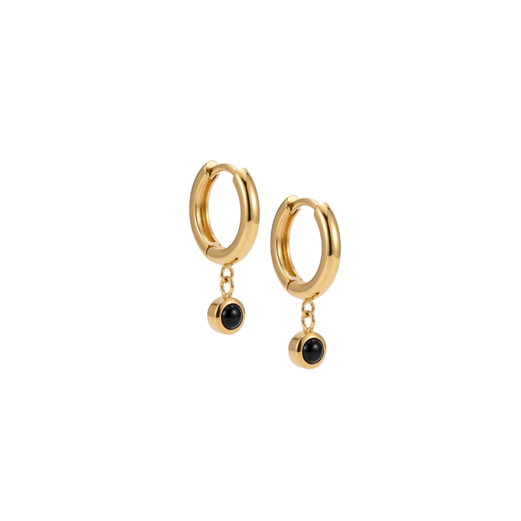 Bezel Mini Hoops
