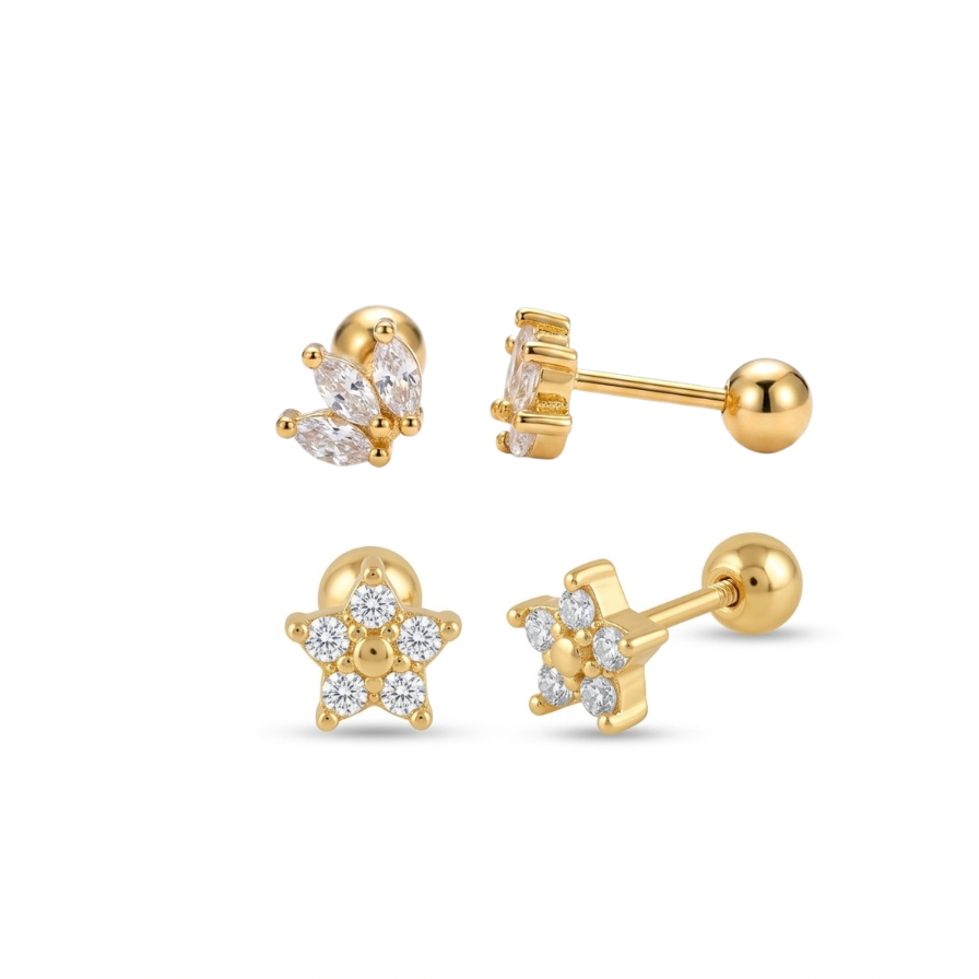 Magnolia Piercing Set (Set Of 2)