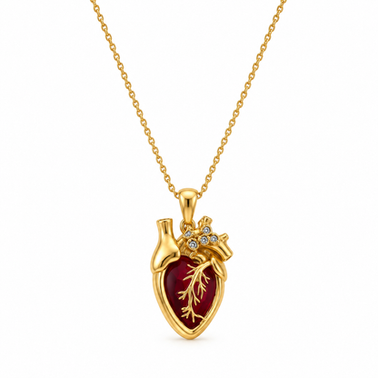 Anatomy Heart Necklace