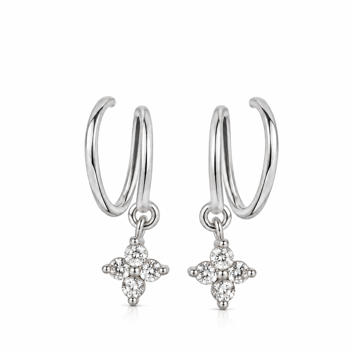 Mara Double Piercing Illusion Earrings