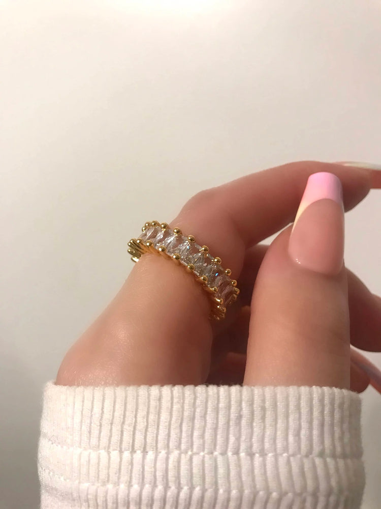 Crystal Baguette Ring