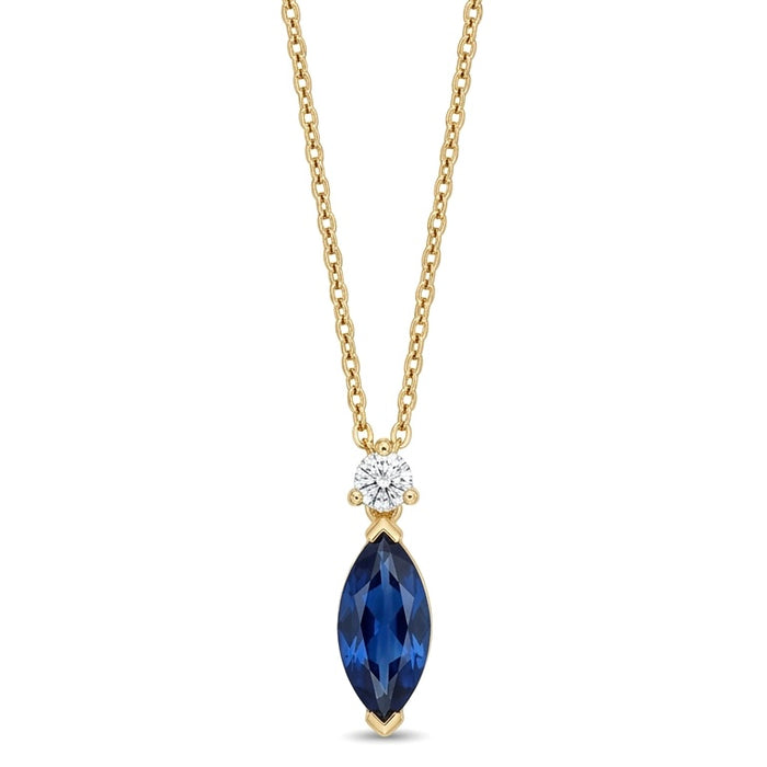 Sapphire Marquis Necklace