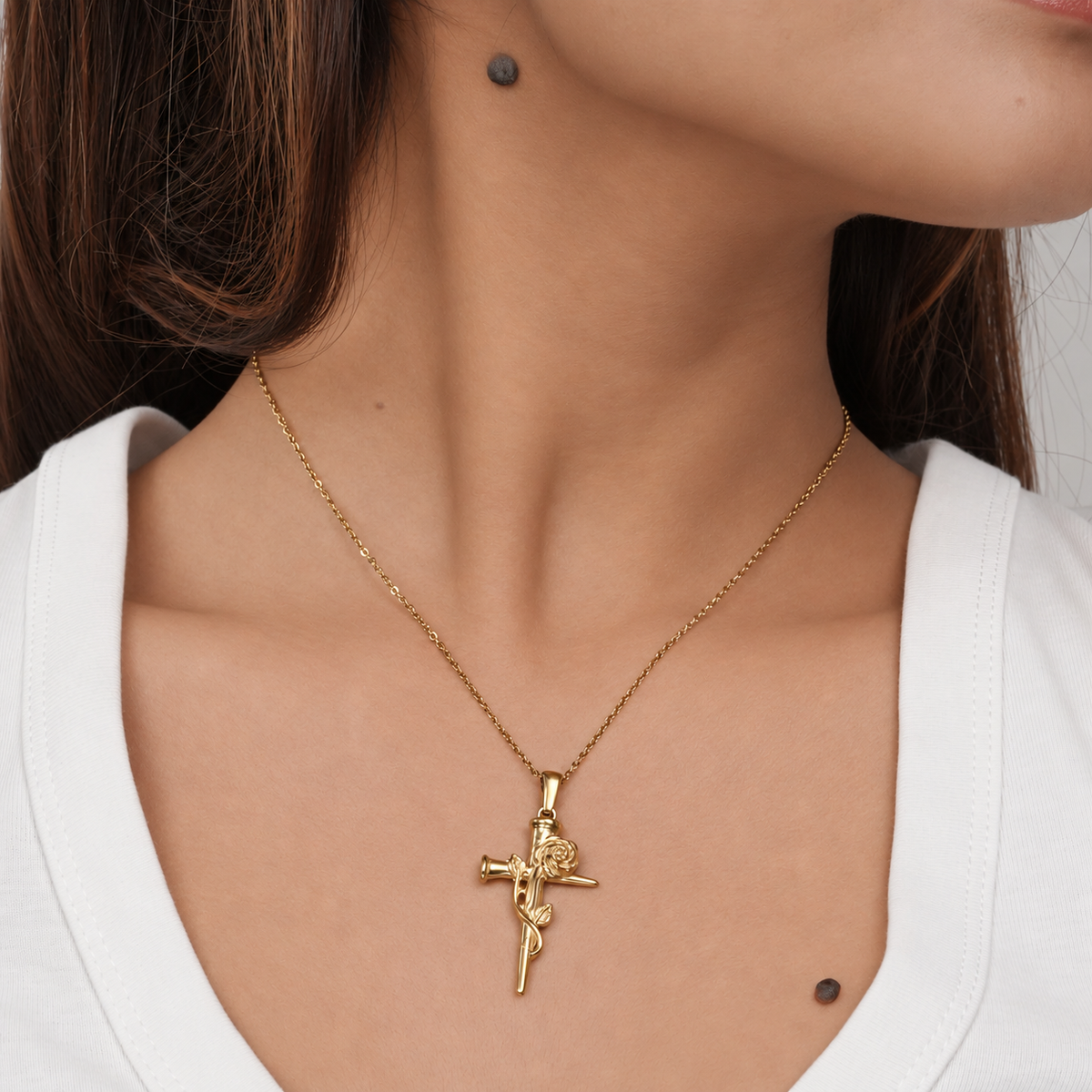 Victorian Cross Necklace