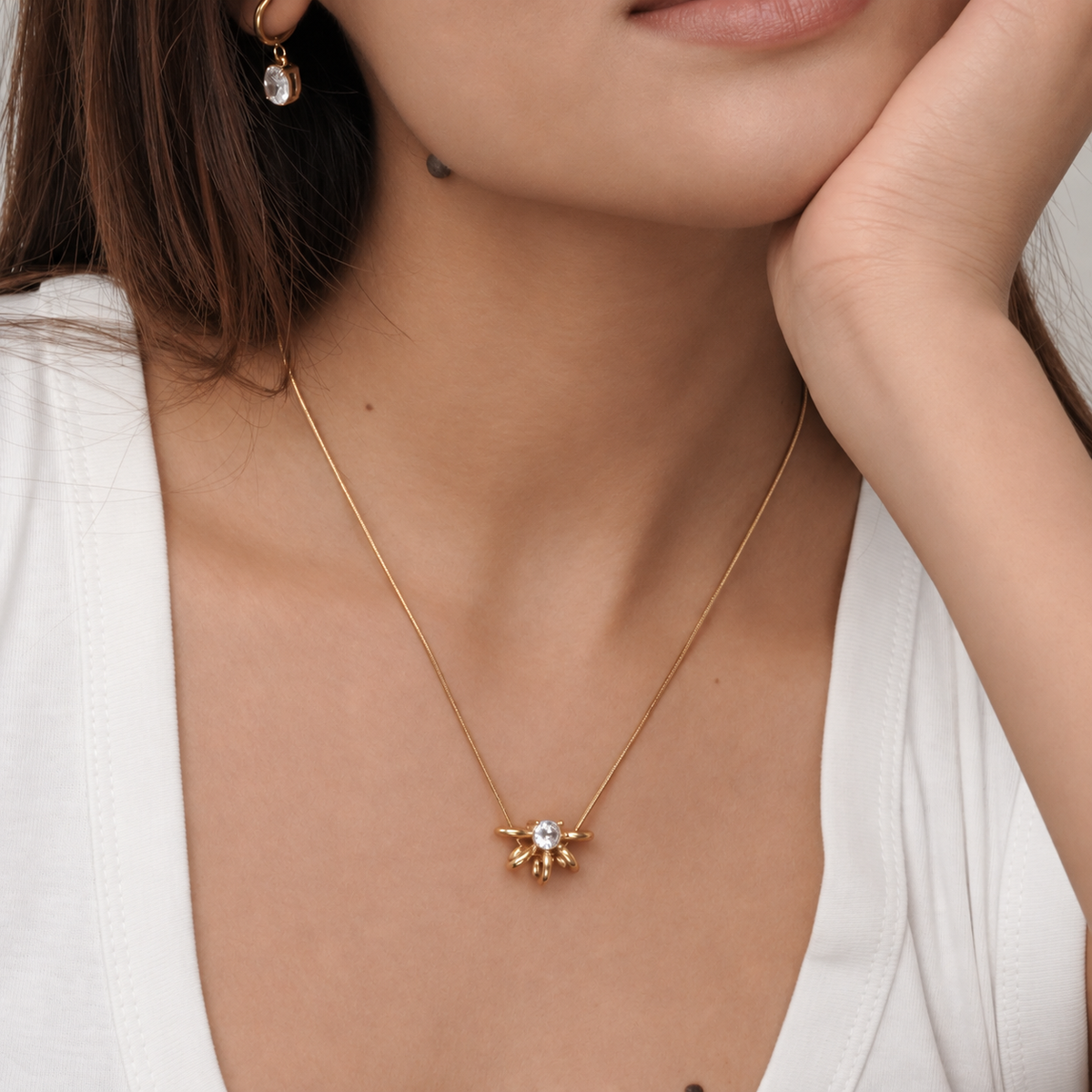 Webster Solitaire Necklace